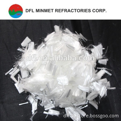 PP fiber used for mortar and concrete white 3D 6D 6MM 12MM 19MM
